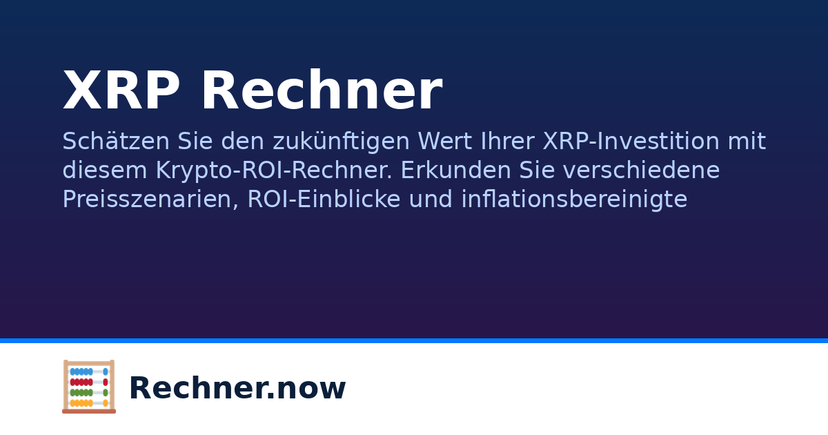 Rechner Norbert XRP Rechner | Rechner.now